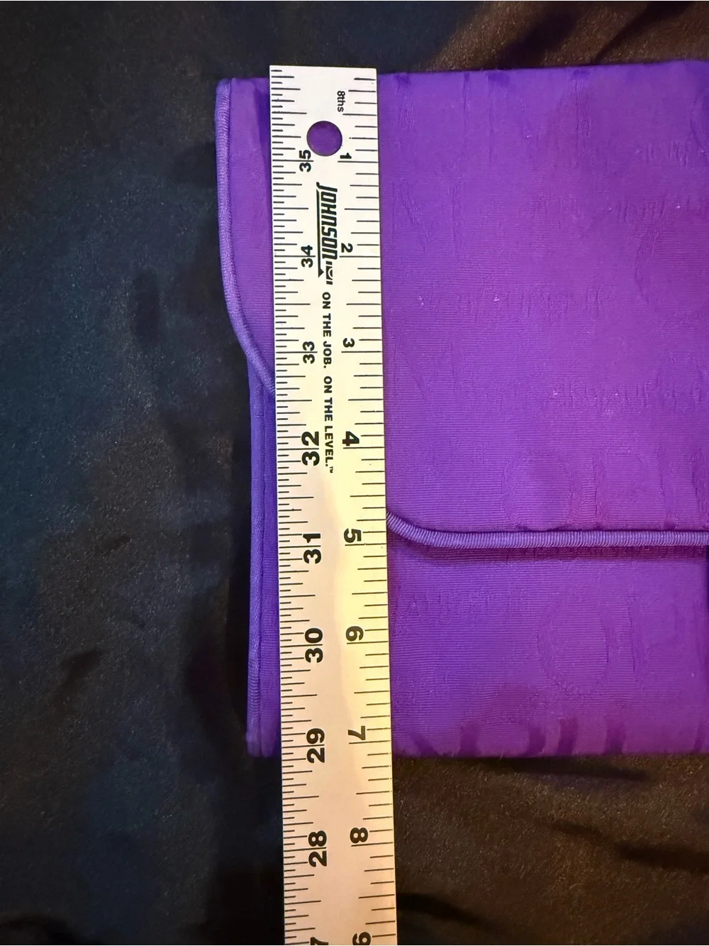 Yves Saint Laurent -Purple Logo Jacquard Clutch/Cosmetic tri fold travel bag